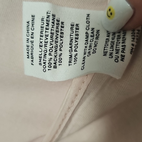 Anthro Avec Les Filles Pastel Pink Vegan Leather Moto Jacket NWT Size L - Picture 8 of 8